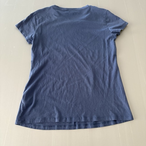 Armani Exchange Woman's T-shirts Black Armani Logo Blue Size M - Picture 7 of 11